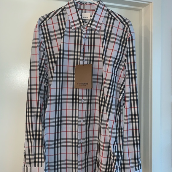 BRAND NEW Burberry Long Sleeve Collared Shirt - Picture 1 of 4
